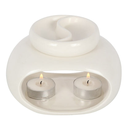 Ceramic Off White Duo Oil Burner