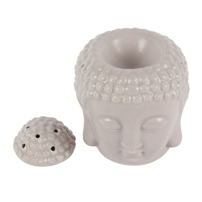 Grey Buddha Head Oil Burner