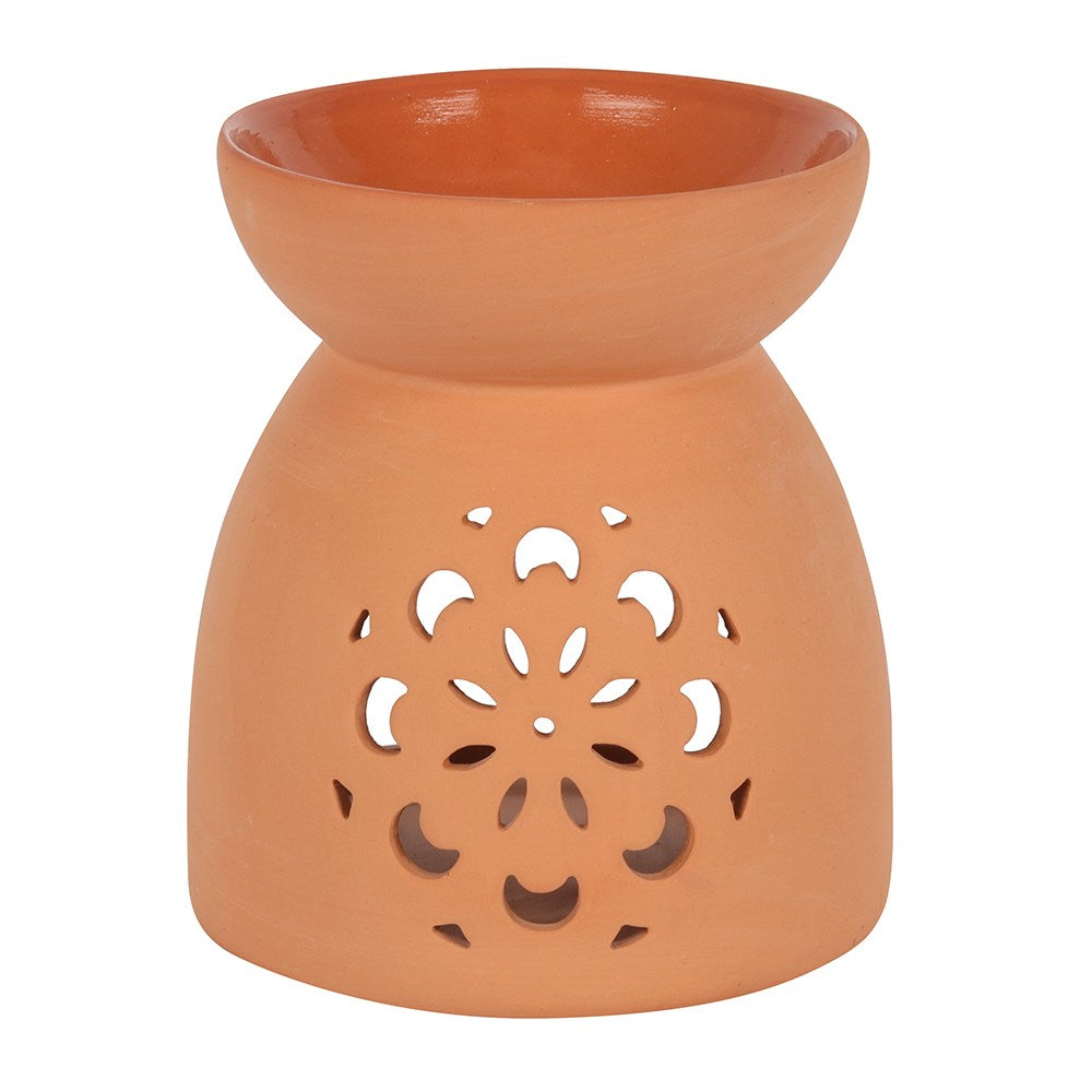 Terracotta Floral Oil Burner