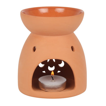 Terracotta Floral Oil Burner