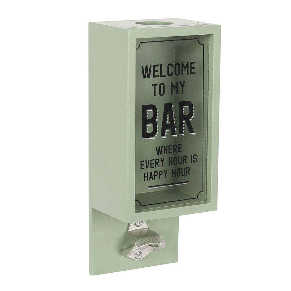 Garden Bar Bottle Opener Plaque - Green