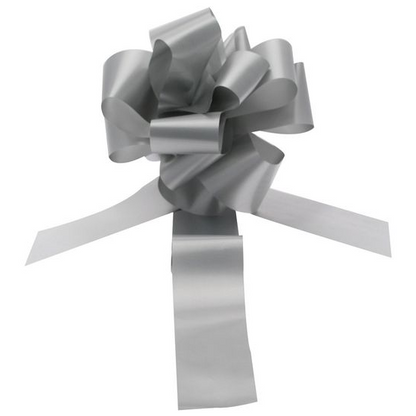 Silver Car Ribbon & Pull Bows