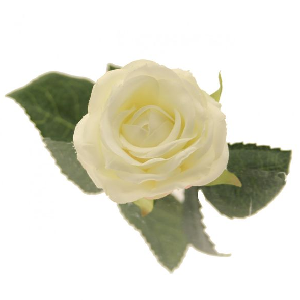 White Single Stem Rose 40 cm