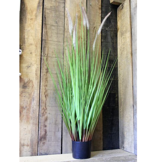 Artificial PVC Grass Plant With Cat Tails