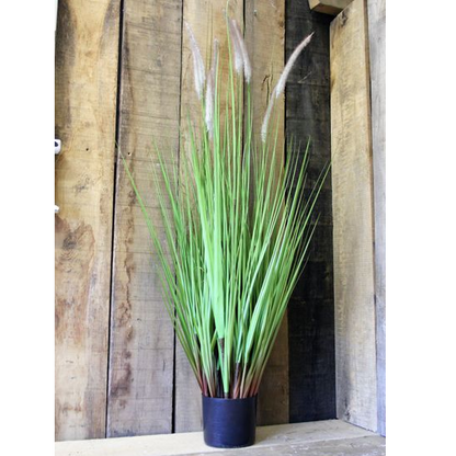 Artificial PVC Grass Plant With Cat Tails