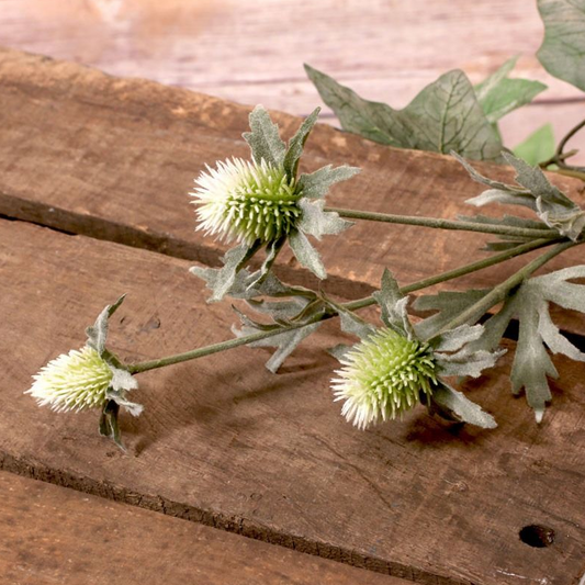 Artificial Thistle Spray 66cm - Green