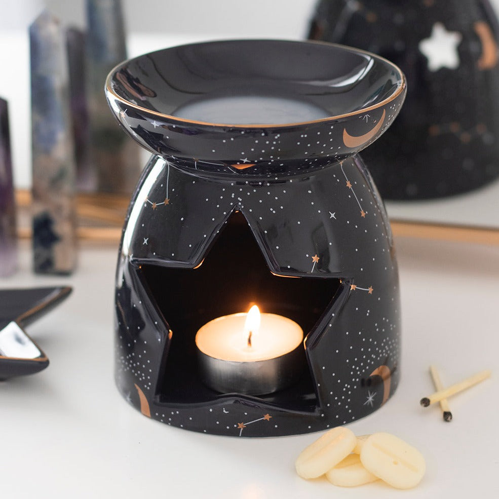 Ceramic Purple Star Oil Burner