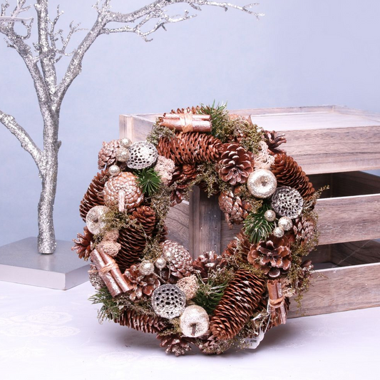 Golden Fruits Wreath 30 cm