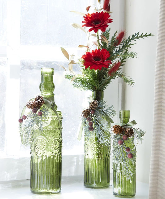 Decorative Green Bottle