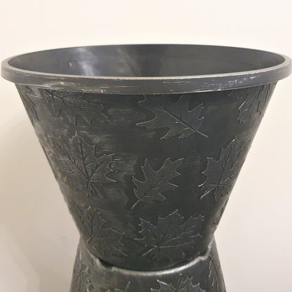 Silver Leaf Plastic Planter