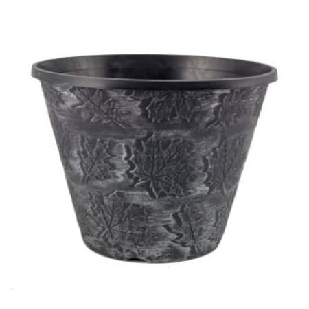 Silver Leaf Plastic Planter