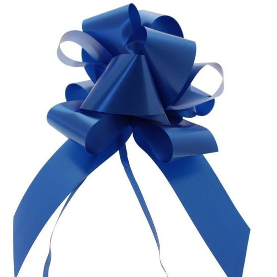 Pack of 20 Royal Blue Pull Bow Ribbon 50mm