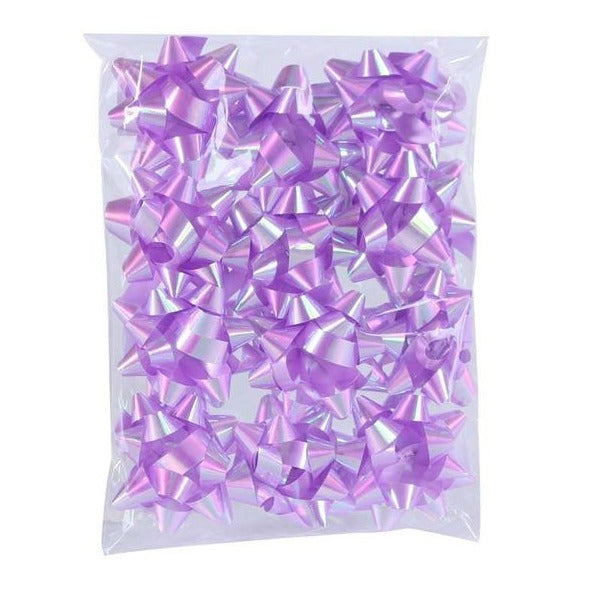 Pack of 12 Iridescent Lilac Mini Bows