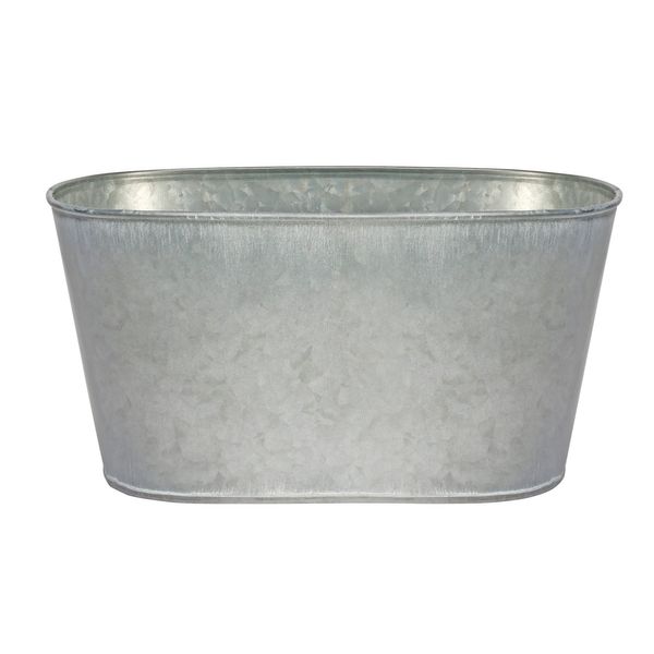 Grey Zinc Oval Trough