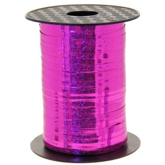 250m Cerise Holographic Curling Ribbon (5mm)