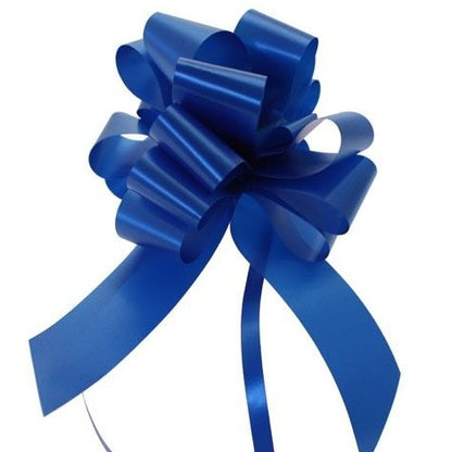 Pack of 30 Royal Blue Pull Bow Ribbon 31mm