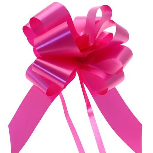 Pack of 20 Cerise Pull Bow Ribbon 50mm