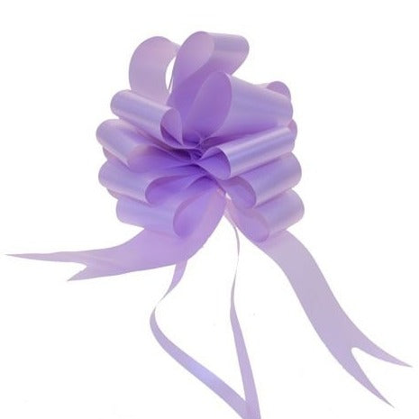 Pack of 20 Lavender Pull Bow Ribbon 50mm