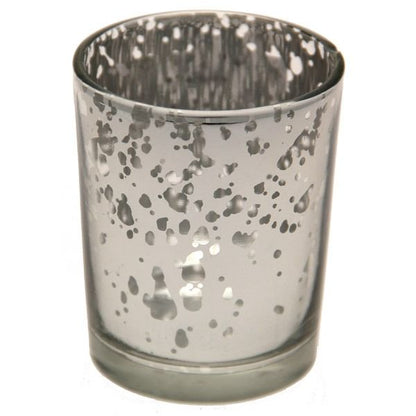 Silver Speckled Tealight Holder