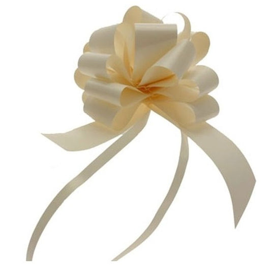 Pack of 30 Eggshell Pull Bow Ribbon 31mm