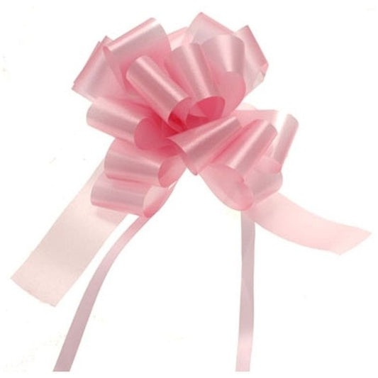 Pack of 30 Baby Pink Pull Bow Ribbon 31mm