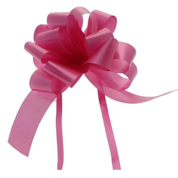 Pack of 30 Cerise Pull Bow Ribbon 31mm