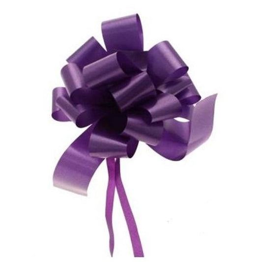 Pack of 30 Purple Pull Bow Ribbon 31mm