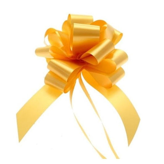 Pack of 30 Gold Pull Bow Ribbon 31mm