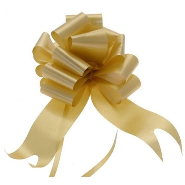 Pack of 20 Gold Pull Bow Ribbon 50mm