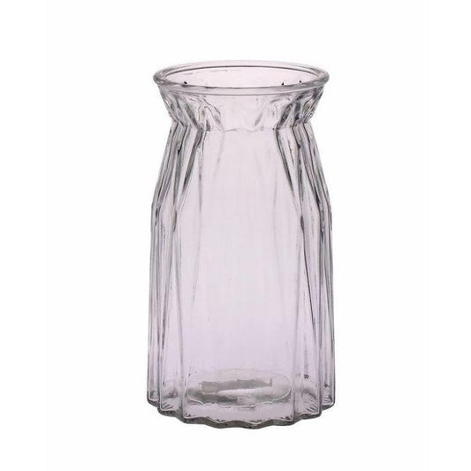 Ribbed Glass Vase