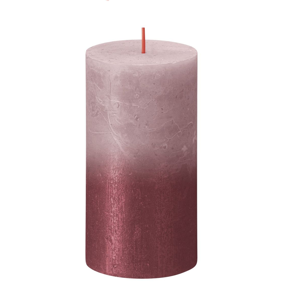 Bolsius Rose Red Pillar Candle Unscented